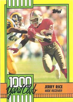 1990 Topps - 1000 Yard Club #1 Jerry Rice Front