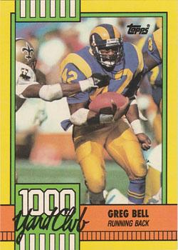 1990 Topps - 1000 Yard Club #20 Greg Bell Front