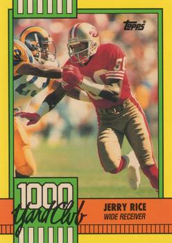 1990 Topps - 1000 Yard Club #1 Jerry Rice Front