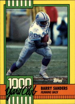 1990 Topps - 1000 Yard Club #3 Barry Sanders Front