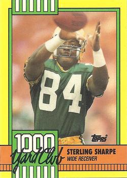 1990 Topps - 1000 Yard Club #4 Sterling Sharpe Front