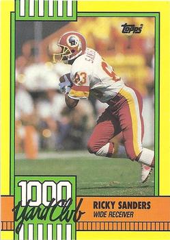1990 Topps - 1000 Yard Club #19 Ricky Sanders Front