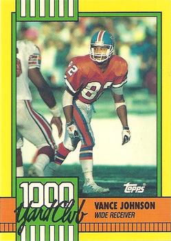 1990 Topps - 1000 Yard Club #21 Vance Johnson Front