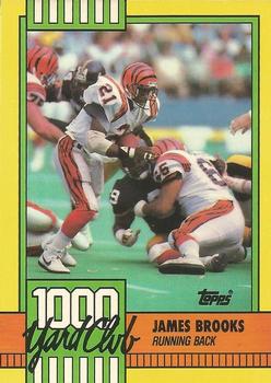 1990 Topps - 1000 Yard Club #12 James Brooks Front