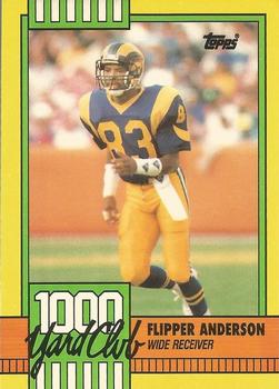 1990 Topps - 1000 Yard Club #18 Flipper Anderson Front