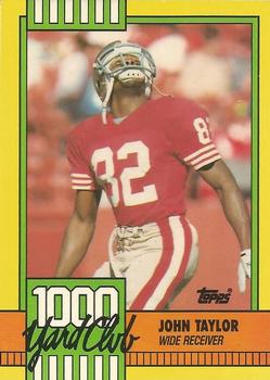 1990 Topps - 1000 Yard Club #24 John Taylor Front