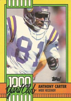 1990 Topps - 1000 Yard Club #26 Anthony Carter Front