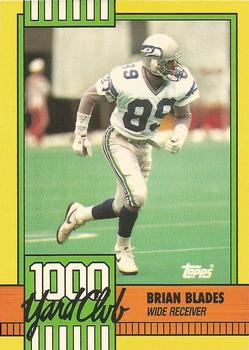 1990 Topps - 1000 Yard Club #27 Brian Blades Front