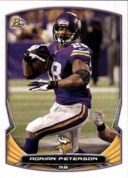 2014 Bowman #1 Adrian Peterson Front