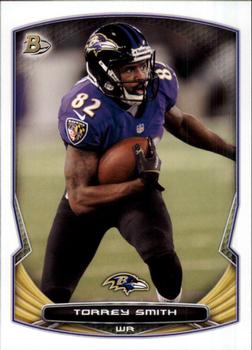 2014 Bowman #100 Torrey Smith Front