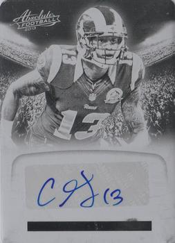 2013 Panini Absolute - Absolute Ink Printing Plates Black #15 Chris Givens Front