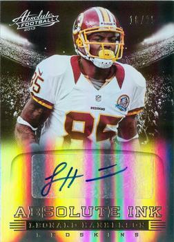 2013 Panini Absolute - Absolute Ink Spectrum Silver #27 Leonard Hankerson Front