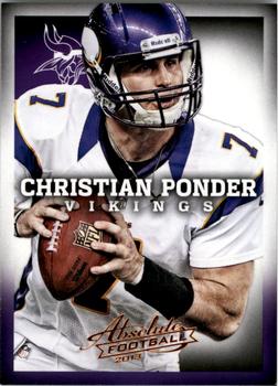 2013 Panini Absolute - Retail #55 Christian Ponder Front