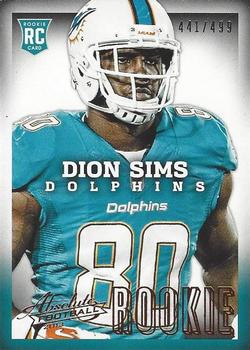 2013 Panini Absolute - Retail #128 Dion Sims Front