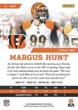 2013 Panini Absolute - Retail #162 Margus Hunt Back