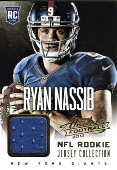 2013 Panini Absolute - NFL Rookie Jersey Collection #32 Ryan Nassib Front