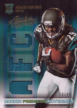 2013 Panini Absolute - Rookie Premiere Materials AFC/NFC #206 Denard Robinson Front