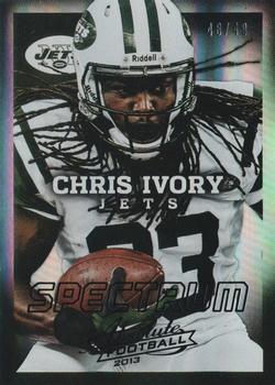 2013 Panini Absolute - Spectrum Black #69 Chris Ivory Front
