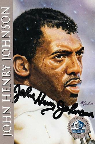 1998 Ron Mix HOF Autographs - Platinum #NNO John Henry Johnson Front