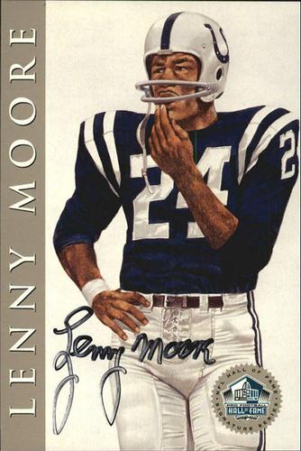 1998 Ron Mix HOF Autographs - Platinum #NNO Lenny Moore Front