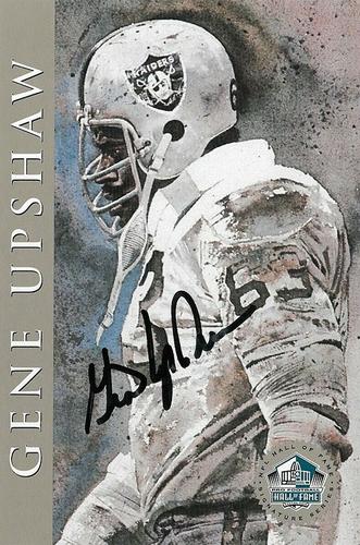 1998 Ron Mix HOF Autographs - Platinum #NNO Gene Upshaw Front