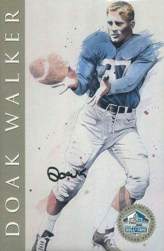 1998 Ron Mix HOF Autographs - Platinum #NNO Doak Walker Front