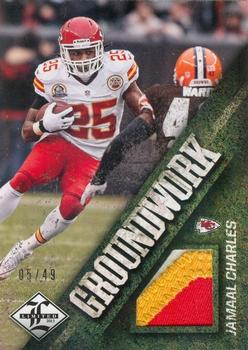 2013 Panini Limited - Groundwork Materials Prime #10 Jamaal Charles Front