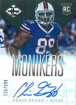 2013 Panini Limited - Monikers Autographs Silver #159 Chris Gragg Front
