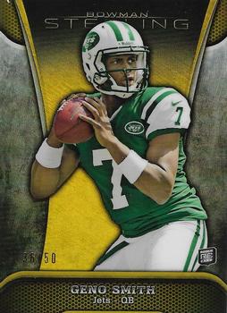 2013 Bowman Sterling - Gold Refractors #25 Geno Smith Front