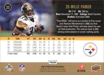 2008 SP Rookie Edition #23 Willie Parker Back