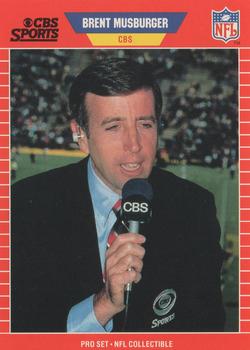 1989 Pro Set - Announcer Collectibles #17 Brent Musburger Front