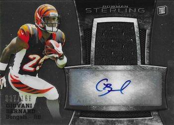 2013 Bowman Sterling - Rookie Autograph Relics #BSAR-GB Giovani Bernard Front