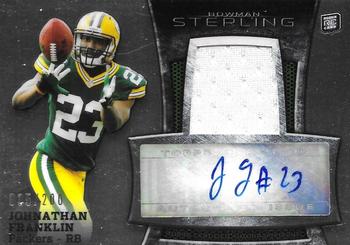 2013 Bowman Sterling - Rookie Autograph Relics #BSAR-JF Johnathan Franklin Front