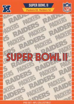 1989 Pro Set - Super Bowl NFL Collectibles #II Super Bowl II Front