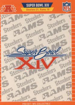 1989 Pro Set - Super Bowl NFL Collectibles #XIV Super Bowl XIV Front
