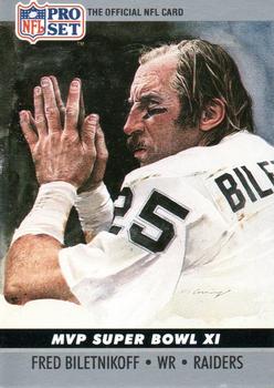 1990 Pro Set - Super Bowl MVP Collectibles #11 Fred Biletnikoff Front