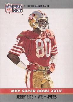 1990 Pro Set - Super Bowl MVP Collectibles #23 Jerry Rice Front
