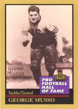 1991 Enor Pro Football HOF #104 George Musso Front