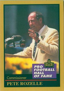 1991 Enor Pro Football HOF #123 Pete Rozelle Front