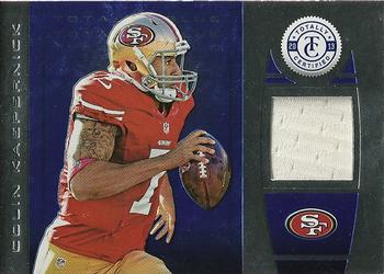 2013 Panini Totally Certified - Totally Blue Materials #5 Colin Kaepernick Front