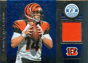 2013 Panini Totally Certified - Totally Blue Materials #39 Andy Dalton Front