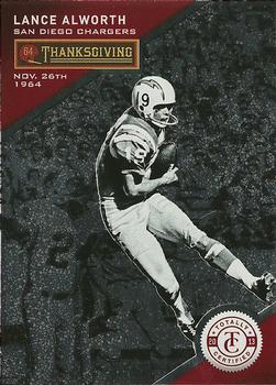 2013 Panini Totally Certified - Totally Red #92 Lance Alworth Front