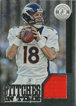 2013 Panini Totally Certified - Stitches in Time #14 Peyton Manning Front