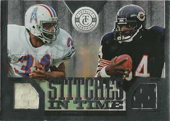 2013 Panini Totally Certified - Stitches in Time #44 Earl Campbell / Walter Payton Front
