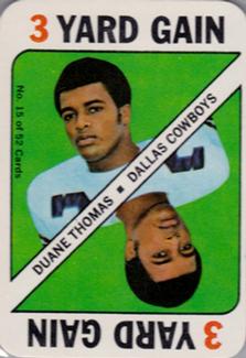 1971 Topps - Game Inserts #15 Duane Thomas Front
