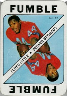 1971 Topps - Game Inserts #17 Floyd Little Front