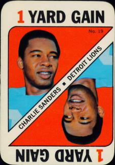 1971 Topps - Game Inserts #19 Charlie Sanders Front