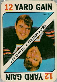 1971 Topps - Game Inserts #1 Dick Butkus Front