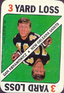 1971 Topps - Game Inserts #33 Dan Abramowicz Front