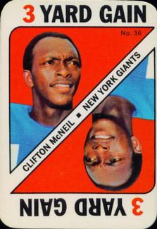 1971 Topps - Game Inserts #36 Clifton McNeil Front